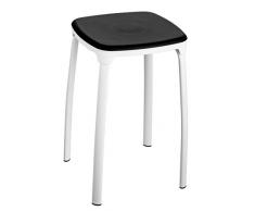 King Home s1407209/A taburete, Negro de polipropileno