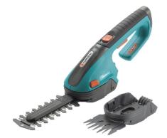 Set de tijeras cortacésped y para setos con batería ClassicCut de GARDENA: tijeras para arbustos y bordes de césped, ancho de trabajo 8 cm, longitud de corte 12.5 cm, incl. cargador (8887-20)