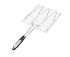 Landmann 13429 - Parrilla de acero inoxidable, especial pescado (capacidad 3 unidades)