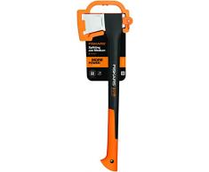 Fiskars Hacha M X17, Incluye protector para cuchilla, Longitud: 60 cm, Negro/Naranja, 1015641