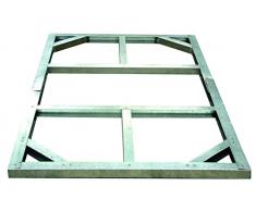 Duramax - Estructura de suelo para caseta - Metal - gris - 5 x 4