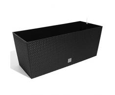 Prosper Plast, Jardinera con riego, antracita, 80x33x32 cm