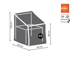Perel Garden ocsc Funda para sillón apilable, Antracita, 66 x 66 x 88 cm