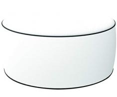 King Home PUF Ottoman, Color Blanco