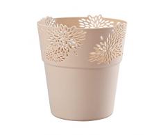 VERDENIA Aster Maceta Ligera con diseño de Maceta Decorativa para Plantas para Interior de plástico, patrón Calado, Muchos Colores, Muchos tamaños, 11,5 cm, 20521 luz Rosa