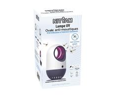 NITYAM Lámpara UV Ovalada, Extractor de Mosquitos, lámpara para Matar Insectos de Interior/Exterior, sin Ruido, sin radiación, Fuente de alimentación con Cable USB