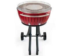 Lotusgrill Lg-Ro-600 Barbacoa De Carbón, 78X78X48 Cm, Rojo