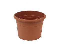 Jardinera greemotion Fiona, maceta de plástico resistente a los rayos UV, maceta con orificios inferiores, volumen aprox. 61 l, aprox. Ø 60 x H 42.5 cm