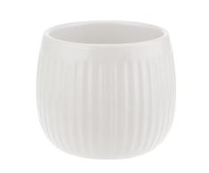 VERDENIA Sonya 26827 - Maceta Decorativa para Plantas de cerámica, diseño Moderno y Atemporal, Muchos Colores, 14 cm, Color Blanco