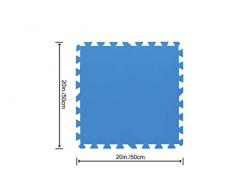 Bestway Flowclear - Juego de baldosas Protectoras para Suelo (8 Unidades de 50 x 50 cm), Color Azul
