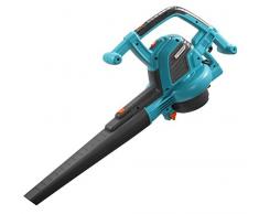 Aspirador/soplador eléctrico ErgoJet 3000 de GARDENA: aspirador/soplador de hojas, 3000 W, potencia de aspiración 170 l/s, velocidad de soplado 310 km/h, cuchilla trituradora (9332-20)