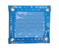 International Pool Protection Manta TÉRMICA (8x5m) DE 500 MICRAS COOLGUARD con Refuerzo EN Todo EL Contorno + Cubierta DE PROTECCIÓN para COBERTOR Solar + ENROLLADOR TELESCÓPICO.
