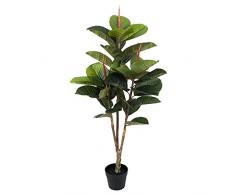 Árbol de Goma Artificial de Tacto Real x 33 Hojas de 120 cm