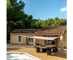 WerkaPro g/m2 11123- Toldo Calado 160 g/m2, poliéster Cuadrado, 3,6 m, para balcón, terraza y jardín