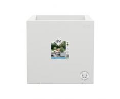 Elho Vivo Next Square 40 - Jardinera por Interior Y Exterior - Ø 39.0 x H 37.9 cm - Blanco/White