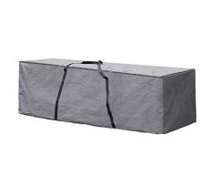 Perel Garden oclcb de XL Funda para cojín de Lounge, Negro, 200 x 75 x 60 cm