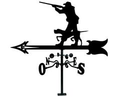 Arthifor -Veleta de Viento para Tejado con Silueta de Cazador
