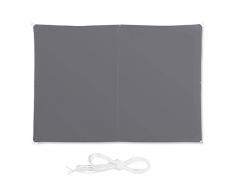 Relaxdays, Gris Toldo Vela Rectangular, Impermeable, Protección Rayos UV, con Cuerdas para tensar, 2x3m, 2 x 3 m