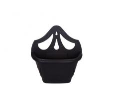 Whitefurze G02054 - Maceta para pared (31 cm), color negro