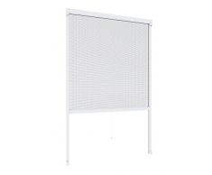 Windhager Cortina Enrollable, mosquitera, Marco de Aluminio para Ventanas, acortable Individualmente, 160 x 160 cm, Blanco, 04324