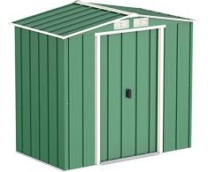Duramax 6 x 4 ft Eco Cobertizo de Metal con OW Trim – Verde