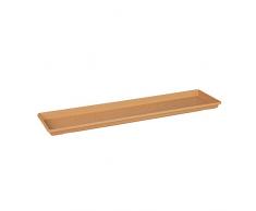 elho 2055507 Green Basics – Plato para Jardinera 80 x 15 x 3 cm, Rojo