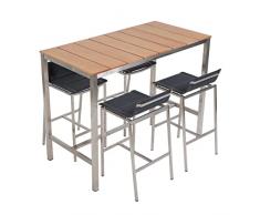 greemotion Mesa de Bar Sydney, con Tablero en Acacia