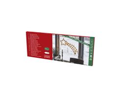 Konstsmide Luces de Navidad/silueta de ventana Comet/interior (IP20)/230 V/35 bombillas LED blancas cálidas/cable de luces blancas