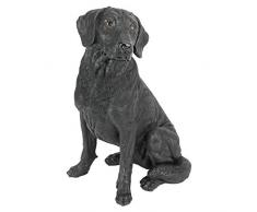 Design Toscano by Blagdon QL156176 - Figura Decorativa (Resina), diseño de Perro Labrador, Color Negro