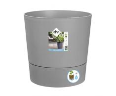 Elho Greensense Aqua Care Round 35 - Macetero por Interior Y Exterior - Ø 34.5 x H 34.1 cm - Gris/Light Concrete