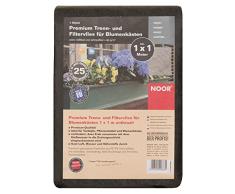 Noor Fieltro para jardineras, 90 g/m², 1 x 1 m, Gris Oscuro, sin Productos químicos, Fieltro de protección contra Malas Hierbas, para macetas con Tejido de PP/PE Resistente