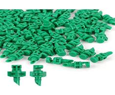 100 unids 180 Grados Mini boquillas Micro pulverizadores para jardín Sistema de riego por Goteo huerto Agricultura