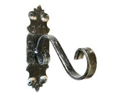 Lorenzferart 3468 - Soporte para jardineras colgantes - Gancho para flores, color negro degradado plateado