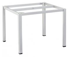 Kettler Advantage 0311919-0000 - Mesas de Comedor del Marco Cúbico-Mesa DE 95 x 95 cm Plata