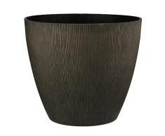 VERDENIA Arizona 23401 - Maceta Decorativa para Plantas de Interior y Exterior, de plástico, Redondo, Muchos Colores, 23 cm, marrón