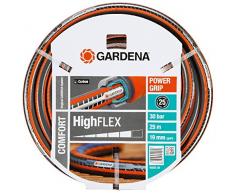 Gardena Comfort HighFLEX 18083-20 -Manguera de jardín con perfil Power Grip, presión de rotura 30 bar, rígida, dimensión 19 mm 3/4, 25 m