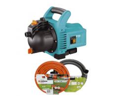 Set de bomba de superficie 3000/4 Classic de GARDENA: bomba de riego para uso exterior, caudal 3100 l/h, gran orificio de llenado, sin mantenimiento, doble sistema de estanqueidad (1717-20)