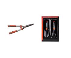 Altuna J448 - Cortasetos De Hoja Ondulada 56 Cm + Bellota 2994 - Kit De Jardinería Y Huerto Que Incluye: Rastrillo, Transplantador Y Azuela, Herramienta Pequeña De Jardin