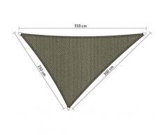 Shadow Comfort Sombra Vela Sombrilla Toldo Permeable al Agua HDPE Jardín Toldo para Jardín Exterior Terraza UV Bloque - Triángulo 2,5x3x3.5m - Desert Storm