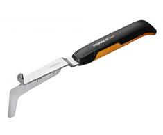 Fiskars Pequeño Cuchillo Escardador para eliminar malas hierbas y musgo, Negro/Naranja, 1027045