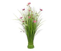 GILDE Plantas Decorativas, plástico, Verde, Rosa, Altura 70 cm