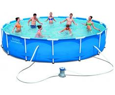 Piscina Desmontable Tubular Bestway Steel Pro 427x84 cm Depuradora de cartucho de 2.006 litros/hora