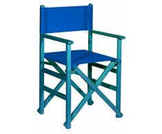Aranaz 1625 Sillón Recto Plegable, Azul