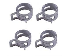 cyclingcolors 4x abrazadera tubo gasolina clip de resorte moto coche cortacésped combustible aire manguera (Ø 13mm - 15mm)