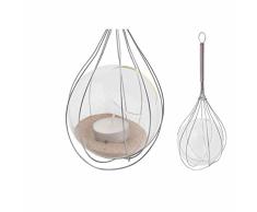 Esschert Design WL42 - Soporte para Vela de té (Cristal y Metal)
