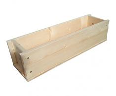 Dehner Jardinera, Aprox. 65 x 19 x 17 cm, Madera, Natural