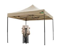 MaxxGarden Gazebo 3x3m - Impermeable - Pop-up - Incl. Bolsa - Protección UV 50+ - Carpa Plegable para jardín Carpa para Fiestas - Blanco