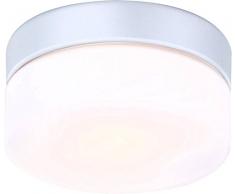 globo 32110 - Apliques de exterior (circular), color plateado