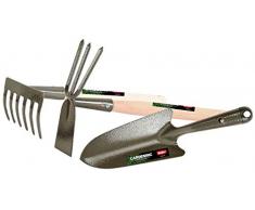 S&M G1 Set de 3 Herramientas de Mano de jardinería, Metalizado