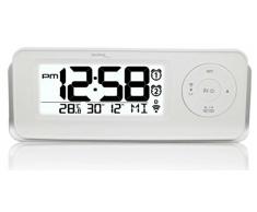 Technoline WT 498 Radio-Despertador, Blanco, 18.8x4.2x7.2 cm